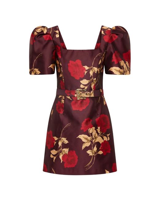 Rebecca Vallance Red Melora Short Sleeve Mini Dress