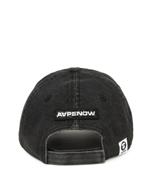 Aape By A Bathing Ape Black Logo-Patch Cap for men