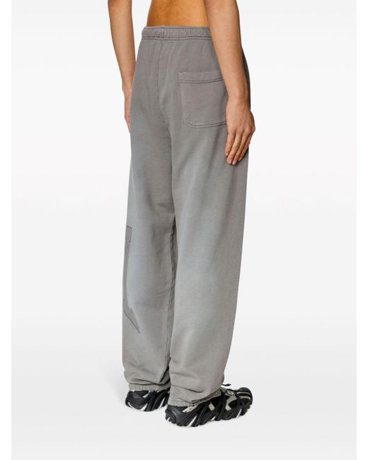 DIESEL Gray P-marchi Cotton Track Pants for men