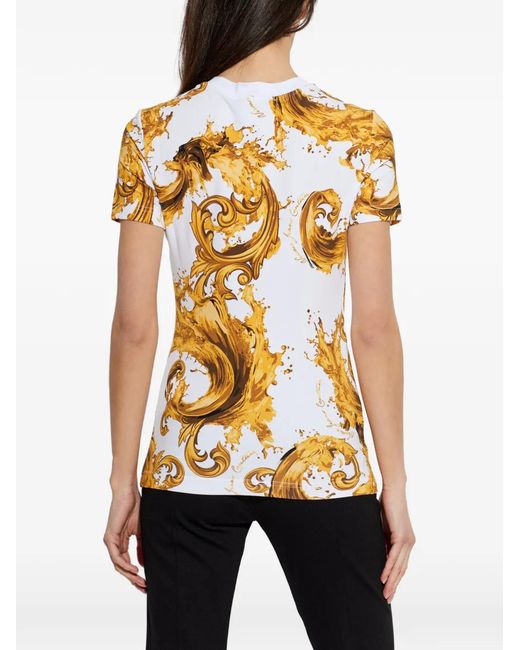 Versace Jeans Couture Metallic Patterned T-Shirt