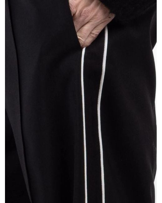 WE-AR4 Black Side-Stripe Trousers
