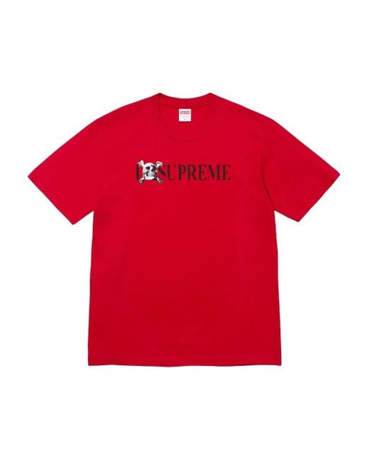 Supreme Red Skull T-Shirt for men
