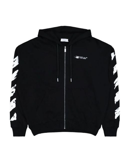 Off-White c/o Virgil Abloh Hoodie Met Arrow-Print En Rits in het Black voor heren