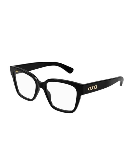 Gucci Black Square-Frame Glasses
