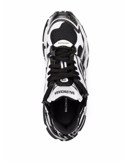 Balenciaga White Runner Two-Tone Sneakers for men