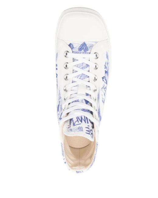 Moschino プリント スニーカー White