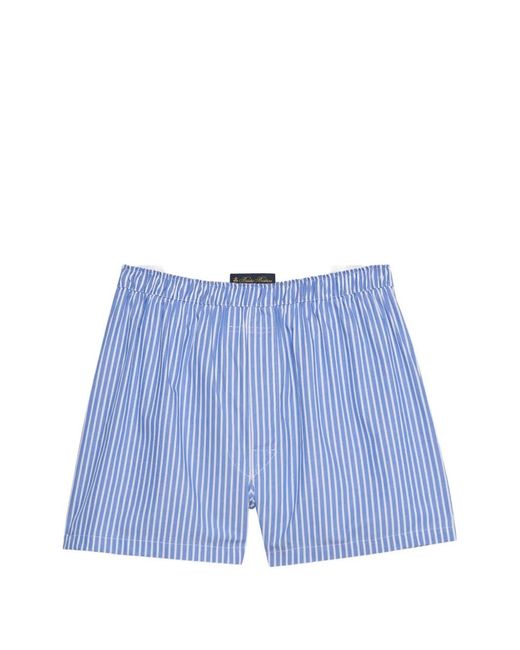 Brooks Brothers Blue Striped Cotton Boxers for men