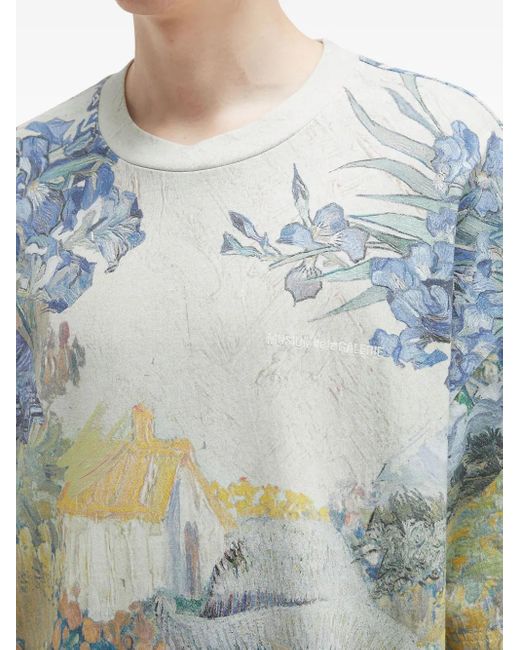 メンズ Musium Div. コットン Tシャツ Blue