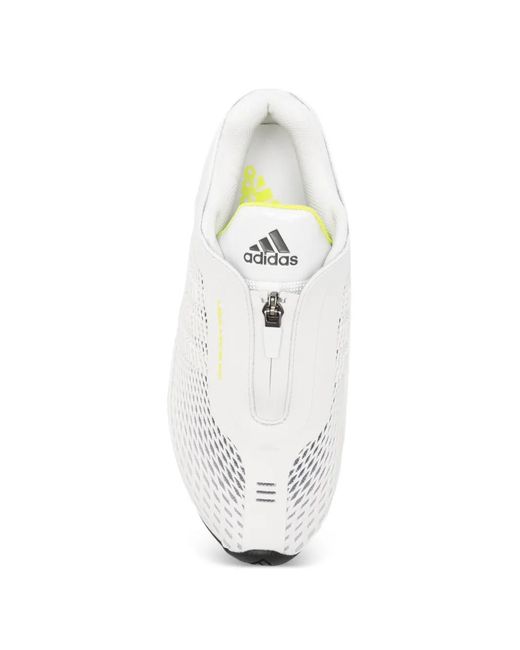 Adidas White Megaride S2 Zip Sneakers