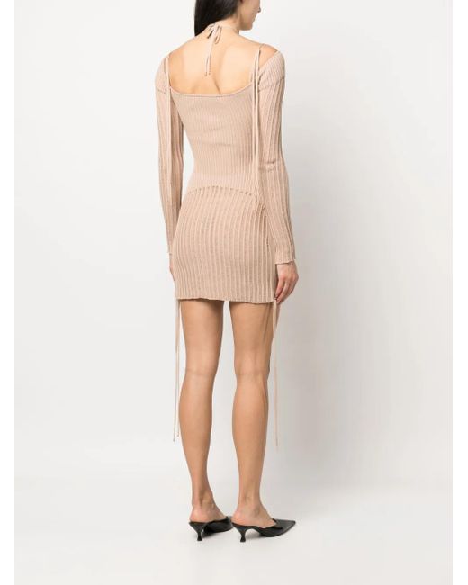 ANDREADAMO Natural Dresses Beige