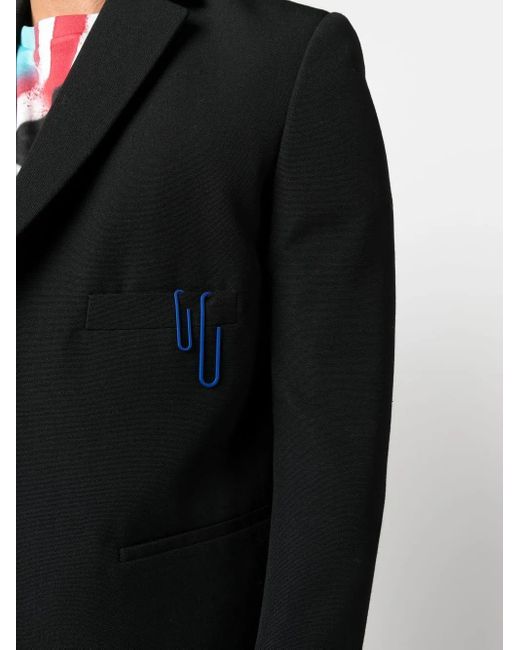 Off-White c/o Virgil Abloh Black Wool Single-breasted Blazer for men