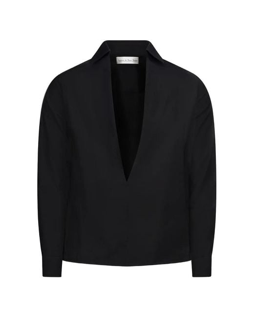 Ludovic de Saint Sernin Black Alan V-Neck Shirt