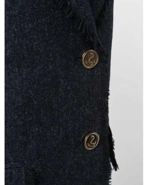 Manteau En Tweed À Simple Boutonnage Thom Browne en coloris Black