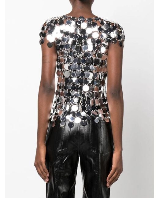Rabanne White Chainmail Top