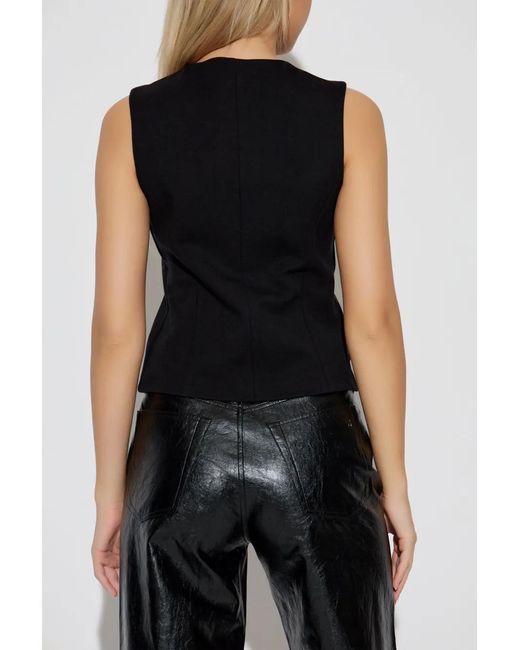 Rag & Bone Black Irina Ponte Waistcoat
