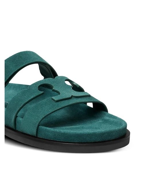 Tory Burch Green Ines Sport Slides