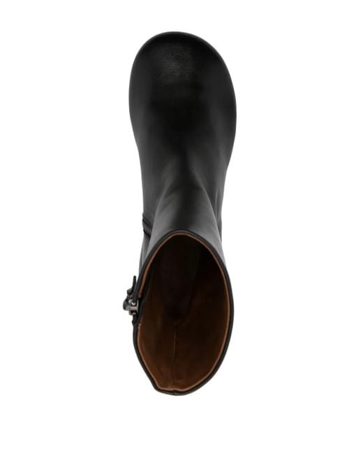 Marsèll Black 50Mm Basata Leather Ankle Boots