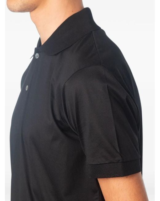 Daniele Fiesoli Black Polo À Manches Courtes for men