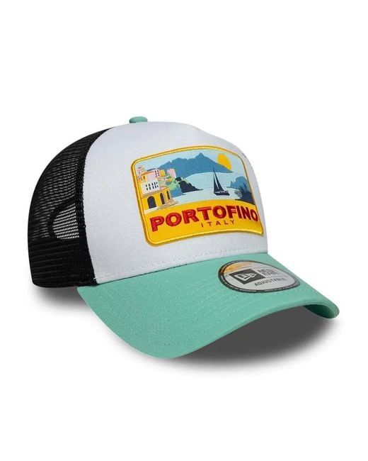 KTZ Blue Portofino-Patch Trucker Cap for men