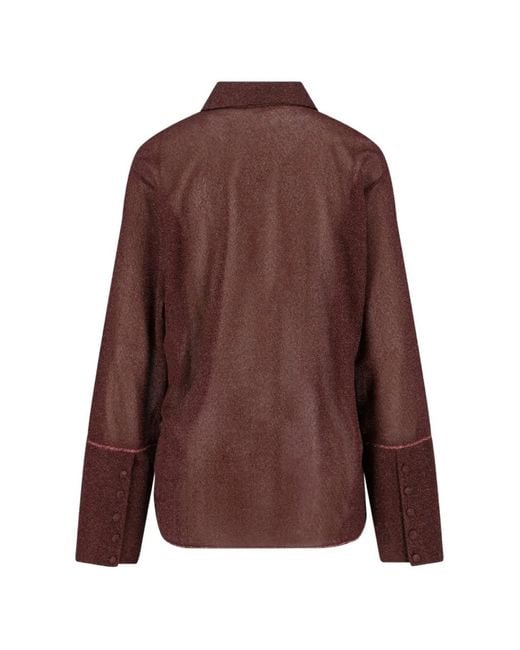 Oseree Brown Buttoned Shirt