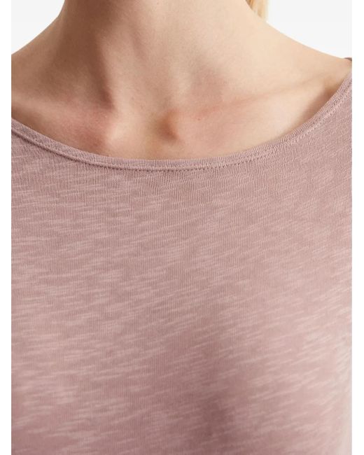 Marc O' Polo Pink Long-Sleeve Boat-Neck Top