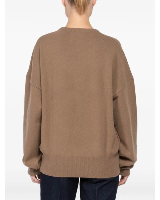 Extreme Cashmere Brown Crew-Neck Sweater