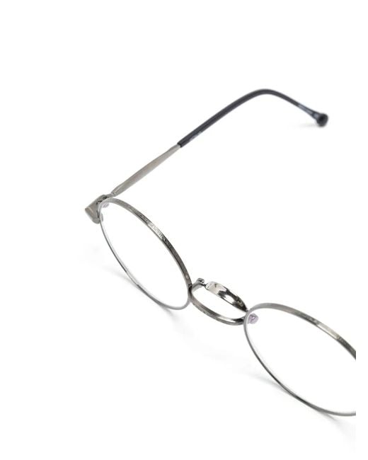 Matsuda Blue Round-Frame Glasses