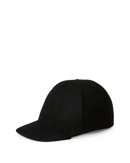 Twinset Black Wool Cloth Baseball Hat