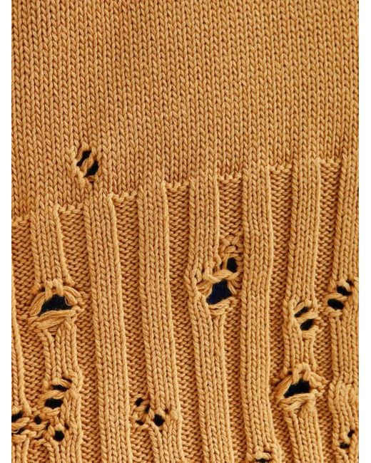Marni Natural Button Distressed Cardigan