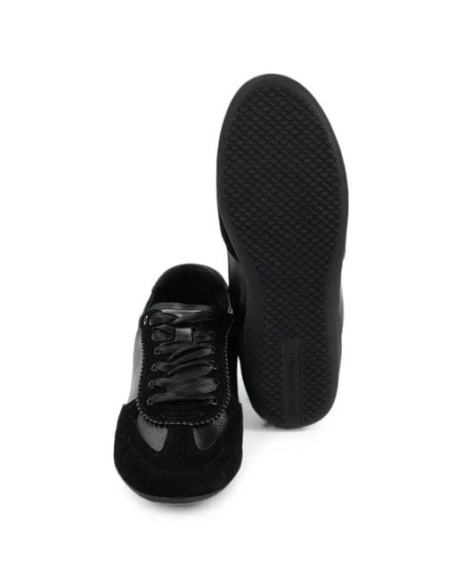 Karl Lagerfeld Black Altia Panelled Sneakers