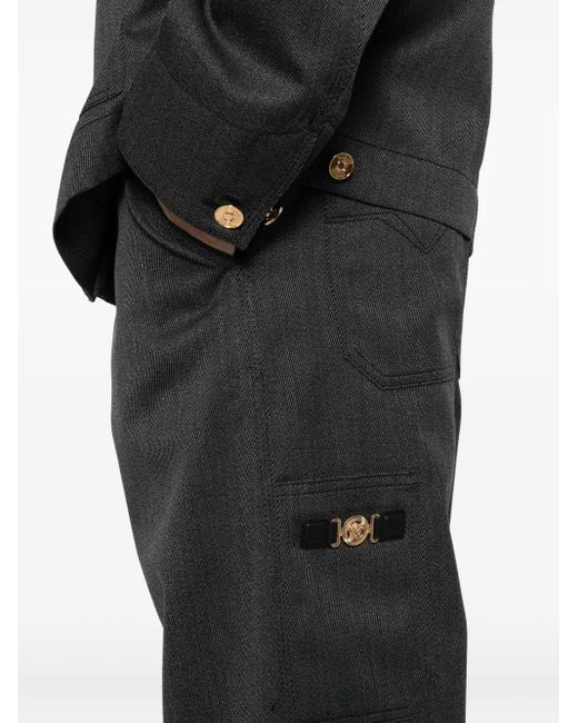 Versace Gray Trousers for men