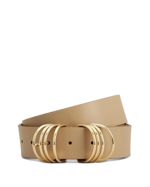 Tod's Natural Ring-Buckle Leather Belt