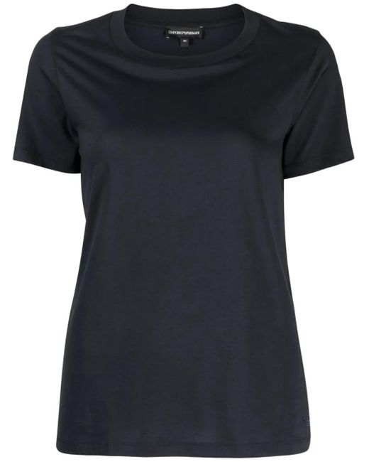 Emporio Armani Black Logo Cotton T-Shirt