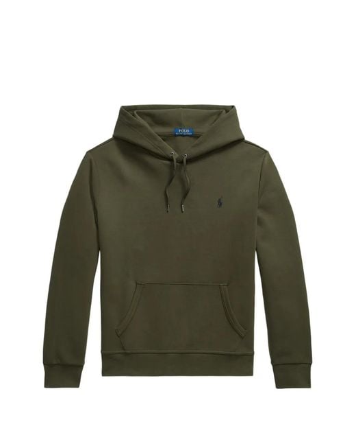 Polo Ralph Lauren Green Logo-Embroidered Hoodie for men