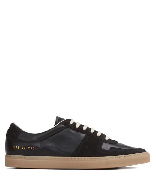 Common Projects Black Leather Suede Sneakers for men