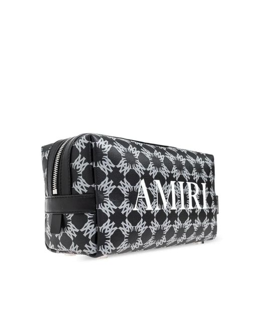 Amiri Gray Ma Quad Wash Bag for men