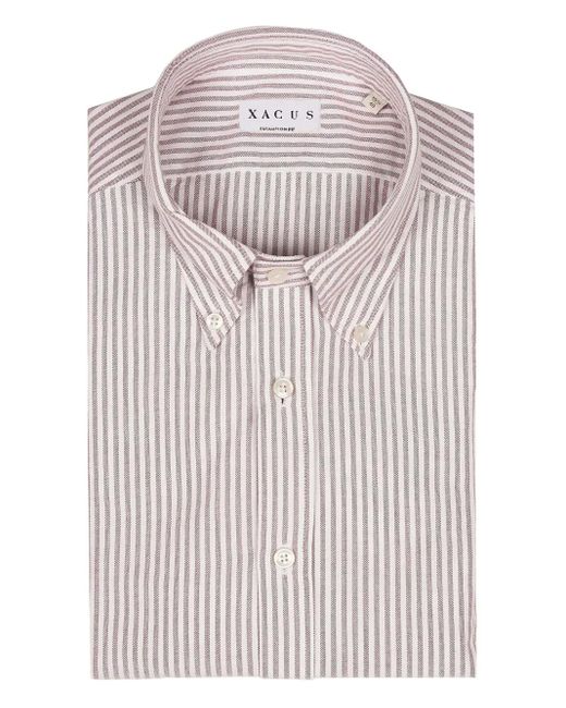 Xacus Linnen Overhemd in het White voor heren