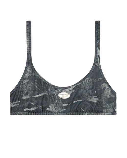 DIESEL Ut-bra-top-utlt ビキニトップ Gray
