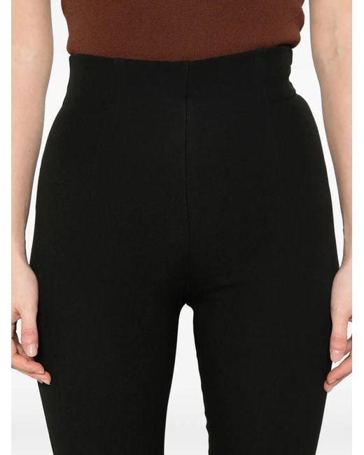 Alberta Ferretti Black Zip-Fastening Trousers