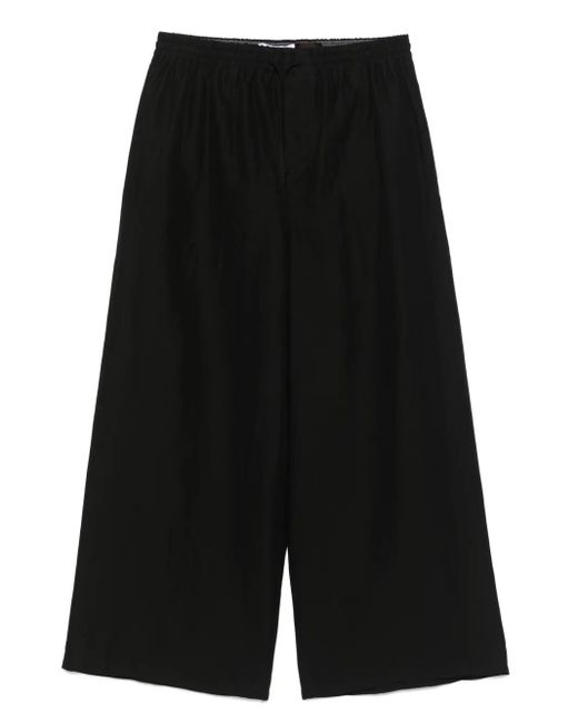 Loewe Black Anagram-Patch Trousers for men