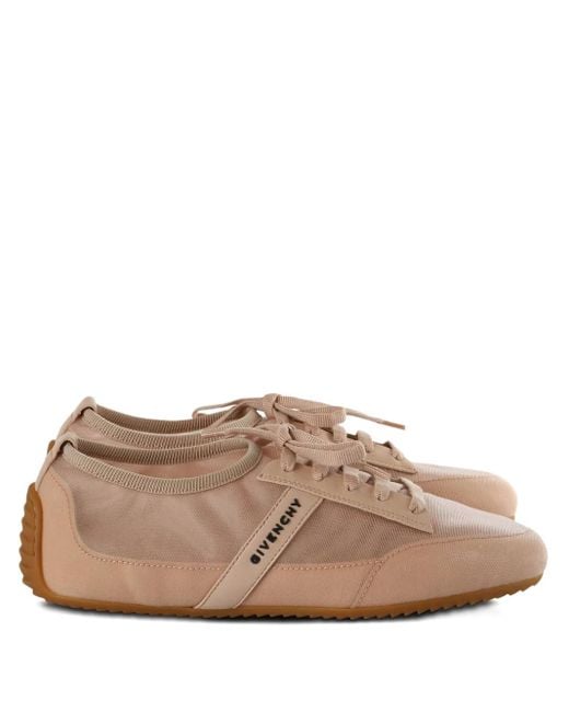 Givenchy Brown Lace-Up Panel Trainers