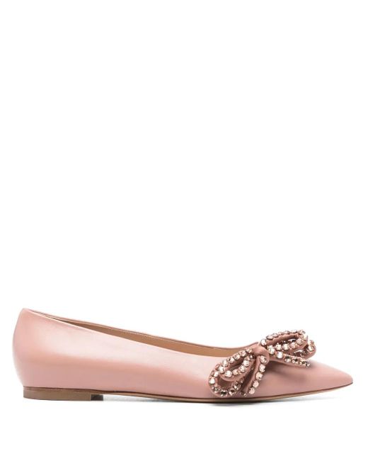 Casadei Pink Judin Ballet Flats