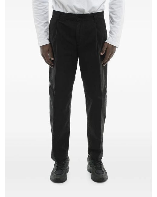 DIESEL Black P-Arthur-A Pleated Trousers for men
