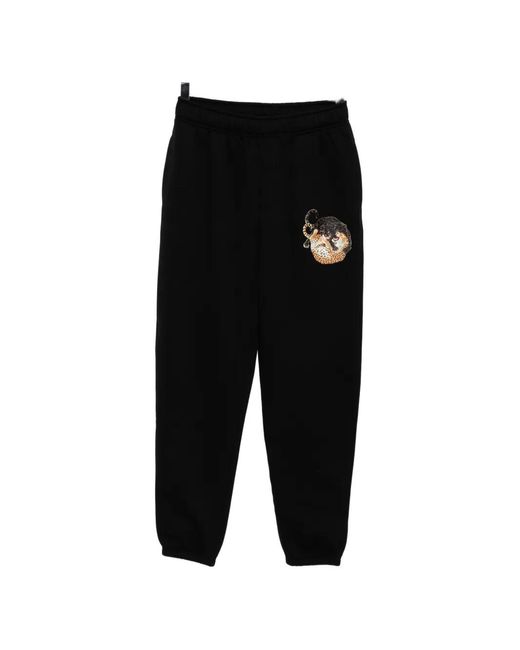 Melt Black Graphic-Print Track Pants for men