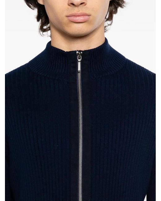 N.Peal Cashmere Cardigan Mit Reißverschluss in Blue für Herren