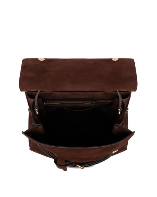 Moschino Brown Large Tie Me Backpack