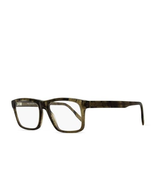Maui Jim Brown Rectangle-Frame Glasses for men