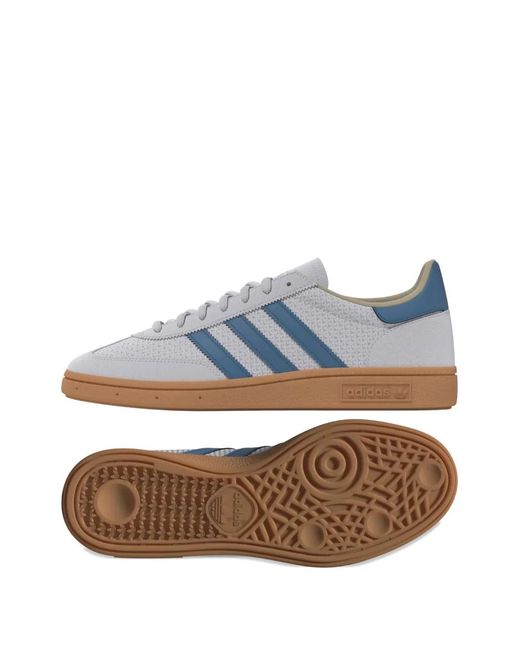 Adidas Blue Handball Spezial Stripes Sneakers for men