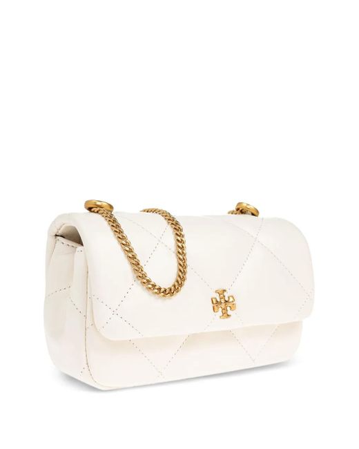 Borsa A Spalla Kira Diamond Mini di Tory Burch in Natural