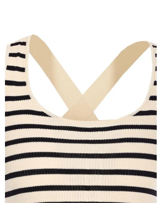 ELEH Striped Top Black